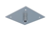 Suport de tavan 70x70mm pentru tija filetata M8, sustinere maxim 150kg