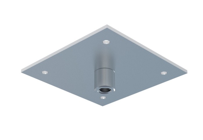 Suport de tavan 70x70mm pentru tija filetata M8, sustinere maxim 150kg