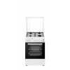 Aragaz Heinner HFSC-S50LITGWH, Gaz, 50x50cm, 4 arzatoare, aprindere electrica, grill, Alb