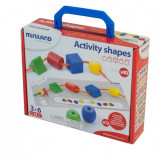 Activitati educative Miniland forme geometrice, 40 de piese