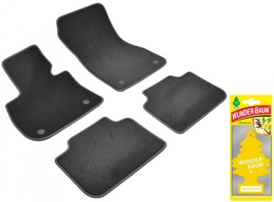 Covorase auto din mocheta Umbrella pentru BMW X1 [F48] (2016-prezent) + Odorizant Auto Bradut Wunder-Baum Vanillaroma foto