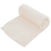 Pătură Fleece Dublă Ecru 240x220 cm - Moale, Călduroasă, Poliester - Pătură Dormitor, Living