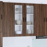 vidaXL Dulap suspendat de bucătărie Stejar &icirc;nchis 80 x 31 x 100 cm 885162