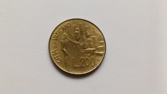 Vatican- 200 Lire 1991 Ioannes Paulus II foto