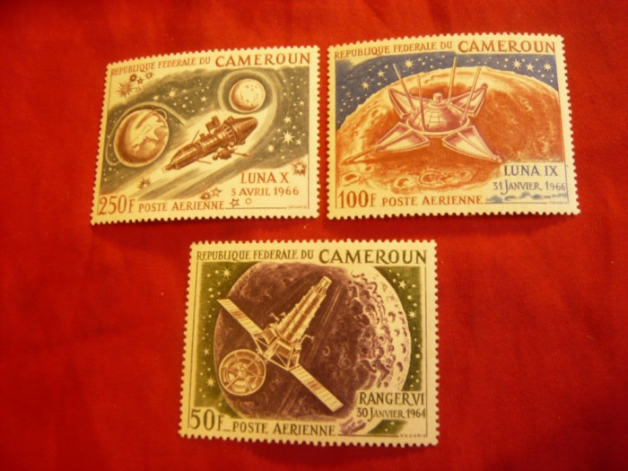 Serie Camerun 1967 - Cosmos , 3 valori