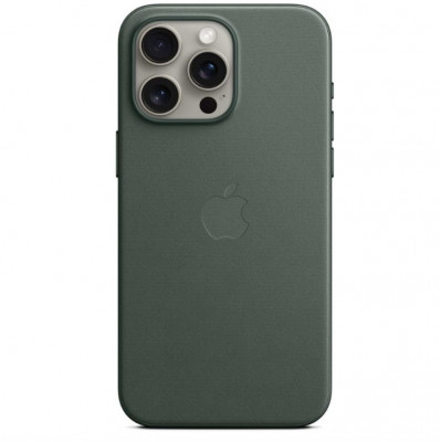 Husa Apple iPhone 15 Pro Max FineWoven cu MagSafe, Evergreen , , , , , , , - RESIGILAT foto