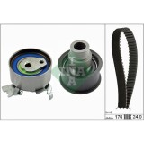 Kit curea distributie Opel Astra F, 1991-1998, Astra G Van, 1999-2005, Kadett E Combo, 1986-1994, Vectra A, 1988-1995, Motorizare 1.7 D, INA