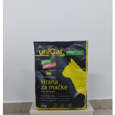 UniCat, 2 kg, Hrana completa pentru pisici de toate rasele, amestec granulat