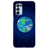 Husa compatibila cu Oppo Find X3 Lite model Pixel Earth, Silicon, TPU, Viceversa, Transparent, Carcasa