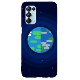 Husa compatibila cu Oppo A31 model Pixel Earth, Silicon, TPU, Viceversa, Transparent, Carcasa