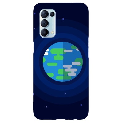 Husa compatibila cu Oppo A5 (2020) model Pixel Earth, Silicon, TPU, Viceversa foto