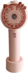Mini ventilator portabil cu apa, acumulator, USB, 3 viteze, pulverizator cu foto