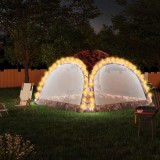 Cumpara ieftin Cort de petrecere cu LED și 4 pereți, camuflaj, 3,6x3,6x2,3 m