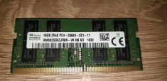 Memorie Laptop 16GB DDR4 SK Hynix 1x16GB 2666MHz 260 Pin PC4-21300 foto
