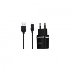 Hoco Dual Premium Lightning 2.4A Adaptor Incarcator-Culoare Negru