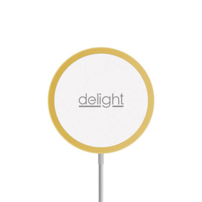 Delight - Platforma magnetica de incarcare fara fir &amp;ndash; Type C - auriu foto