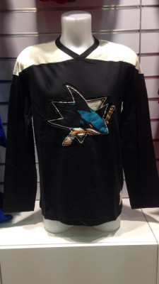 San Jose Sharks tricou de bărbați cu m&amp;acirc;necă lungă Long Sleeve Crew 15 - L foto