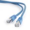 PATCH CORD S/FTP GEMBIRD Cat6a, LSZH, cupru, 1 m, albastru, AWG27, dublu ecranat &quot;PP6A-LSZHCU-B-1M&quot; (timbru verde 0.08 lei)