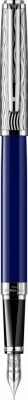 Stilou Waterman Exception Blue DELUXE penita aur masiv 18K foto