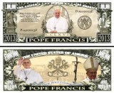 !!! SUA = FANTASY NOTE = PAPA FRANCISC - 2013 - UNC