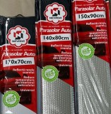 Parasolar auto din aluminiu 150x90 cm, protectie solara termica parbriz vehicul