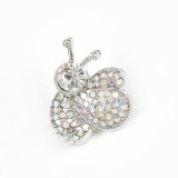Brosa martisor albina argintie