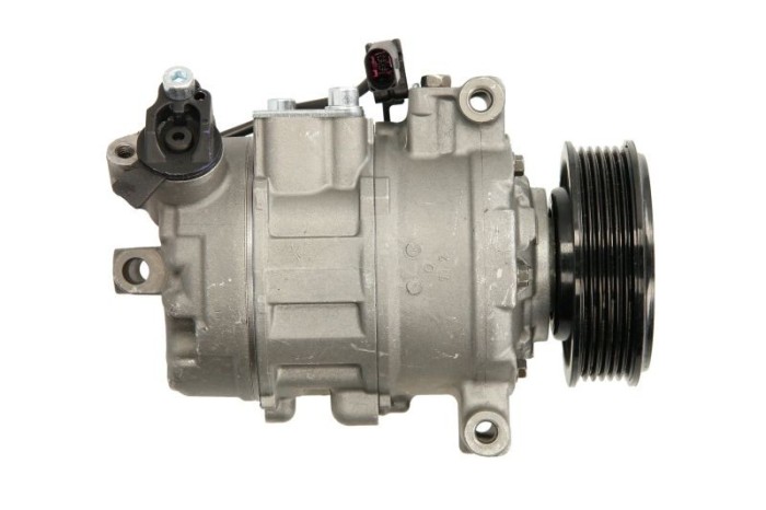 Compresor aer conditionat Audi A8 (D3), 09.2005-07.2010, motorizare 4.2 TDI, diesel, rola curea 100 mm, 6 caneluri, de tip Denso: 6SEU14C