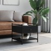 Gossi masuta de cafea, negru, 50x50x50 cm, lemn prelucrat