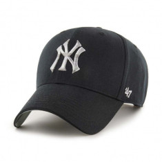 47brand șapcă de baseball din bumbac MLB New York Yankees culoarea negru, cu imprimeu