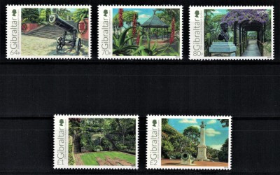 GIBRALTAR 2016 - Gradini botanice , aniv. 200 de ani/ serie completa MNH foto