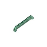 Bloc terminal electric, verde, 12 orificii