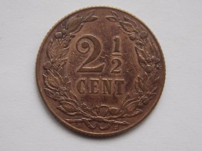 2 1/2 CENT 1905 OLANDA foto