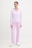 adidas trening Linear femei, culoarea violet, JD2700