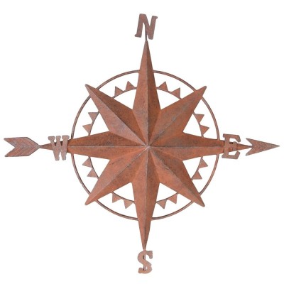 Ceas maritim pentru casa sau gradina antik brown AJA269 foto