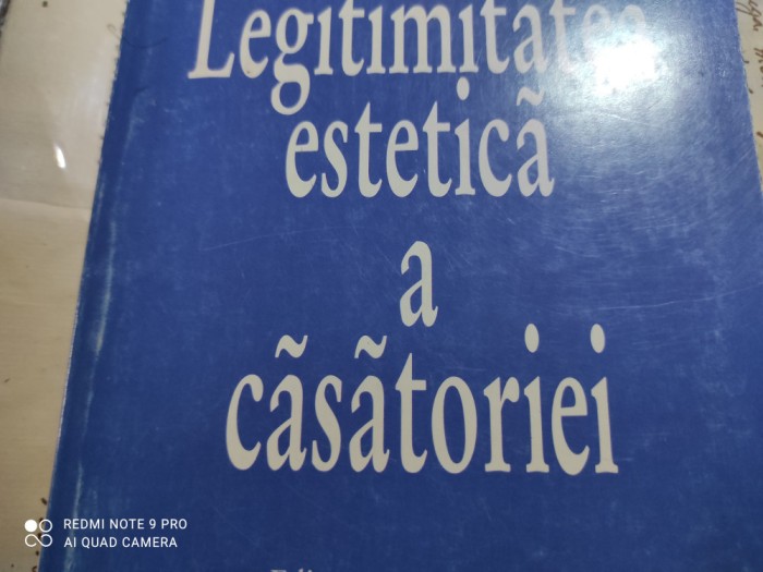 LEGIMITATEA ESTETICA A CASATORIEI -/ SOREN KIERKEGAARD, MASINA DE SCRIS 1998