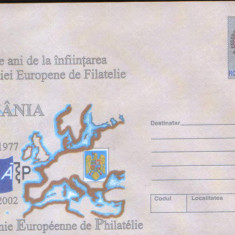 Intreg pos plic nec 2002-25 de ani, infiintarea Academiei Europene Filatelice