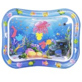 Saltea cu apa, centru de activitati pentru bebelusi, joaca interactiva, JustZEN Medusa, albastru