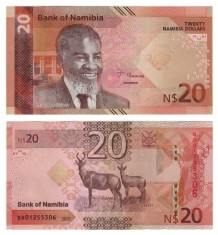 NAMIBIA █ bancnota █ 20 Dollars █ 2025 █ P-21 █ UNC █ necirculata