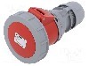 Conector alimentare AC, IEC 60309, IP67, 32A, 415V AC, 3 pini, PCE - 2232-9TT