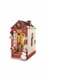 Puzzle 3D, Cotor de carte, Book Nook DIY, Seara de Craciun, RoLife, 289 piese