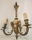 Candelabru Empire din bronz masiv cu 3 brațe piesa cu o lucrătura de o foarte mare finețe, lungime 48 cm