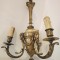Candelabru Empire din bronz masiv cu 3 brațe piesa cu o lucrătura de o foarte mare finețe, lungime 48 cm