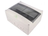 Carcasă modulară IP55 gri 12 module