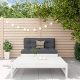 Cumpara ieftin Set mobilier relaxare grădină, 2 piese, alb, lemn masiv de pin