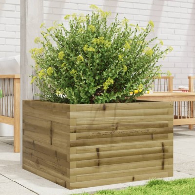 vidaXL Jardinieră de grădină, 70x70x45,5 cm, lemn de pin impregnat 847257 foto