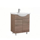 Dulap baie baza Ruben 65 Rauna ulm cu chiuveta ceramica design picioare inaltime 72cm latime 62cm