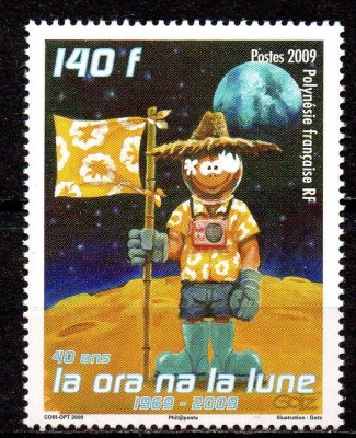 POLINEZIA FRANCEZA 2009, Aniversari, 40 de ani - LUNA, serie neuzata, MNH foto