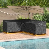 vidaXL Husă pentru mobilă Negru 250 x 180 x 80 cm Material Oxford 210D 4105678