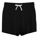 Shorts din bumbac negru pentru femei cu detalii laterale, CMCLASS