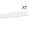 Cosuri gabion arcuite 7 buc, 400x30x40/60 cm, fier galvanizat